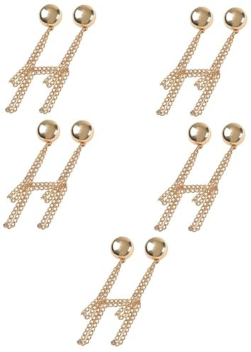 DEARMAMY 5pièces Broche Chaîne Magnétique Élégante Pour Écharpe Et Vêtements Accessoire Pratique Pour Châles Hijabs Et Fixation Sécurisée Et Couleur Dorée