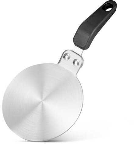 Placa adaptadora de inducción, 13 cm, placa de inducción para cafeteras y utensilios de cocina a placas de inducción de acero inoxidable