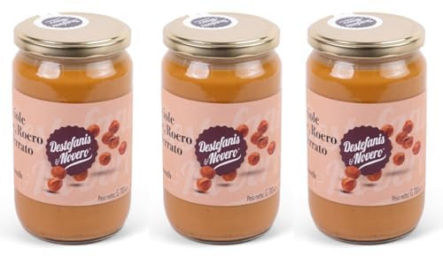 XXL 3x700g | Destefanis & Novero | Pasta di Nocciole TGT Pura al 100%, frutta secca in Pasticceria per la Preparazione di Dolci e Gelati dal Sapore Intenso, Crema Senza Zuccheri e Additivi, 3 x 700gr