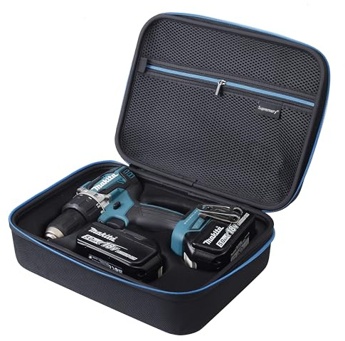 Supremery Tasche kompatibel mit Makita DDF485Z DDF484Z Akku Bohrschrauber | Case Zubehör Koffer kompakte Tragetasche