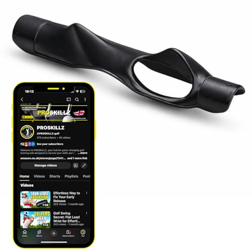 Golf Grip Trainer by PROSKILLZ® – Golf Swing Training Aid for Right-Handed Golfers | Improves Hand Placement, Muscle Memory, Swing Accuracy & Consistency - Train Like A PRO