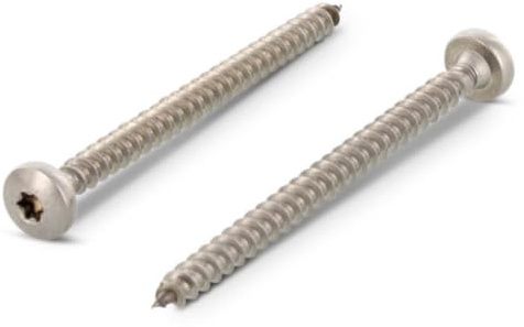 Spanplattenschrauben 5x60 mm – Rundkopf – Torx (TX) – Vollgewinde – Edelstahl A2 (V2A) – Holzschrauben – 50 Stück