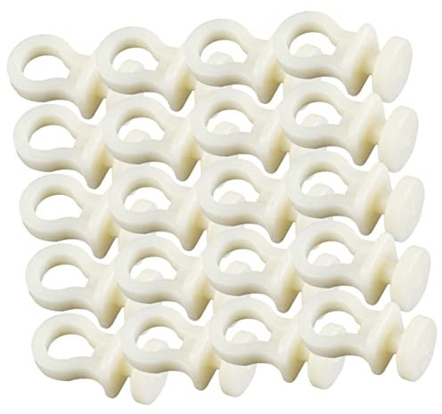 ABOOFAN 50stücke Gardinenschienenrolle Mit Haken Schienenrolle Für Stoffvorhänge Gardinenzubehör Für Zuhause Gleitrad Gardinengleiterhaken Gardinenbeschläge