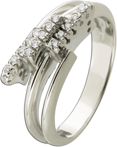 Ch.Abramowicz Diamantring Weißgold 750 18K Brillanten 0.17ct.TW VSI 17
