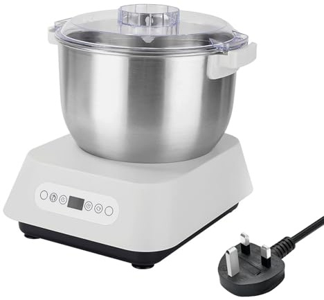 7L Stainless Steel Dough Mixer, Electric Dough Maker with Ferment Function, Large Capacity Automatic Kneading Machine, Thermostatic Fermentation, Intelligent Timer, Split Design Stand Mixer