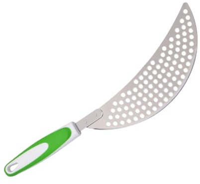 Toyvian Égouttoir Pot Inox avec Poignée Plastique Pratique pour Pâtes et Légumes Passoire Casserole avec Suspendu Outil Cuisine Vert