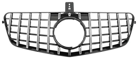 Kühlergrill Für Benz E-Klasse W212 E250 E300 E350 E500 (2010–2013) Chrom Schwarz Für AMG Diamant-Renngrill Frontstoßstangengrill Sport Kühlergrill(GTR-Chrome Silver)