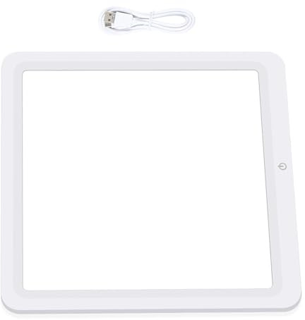 WATIIFUFU Lampada a Pannello LED per Fotografia da Tavolo 30Cm Luce Bianca senza Ombre Illuminazione Continua per Streaming e Video Professionale