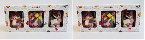 Natural Candy Shop Gift Box – 3 x 220g Jars of Classic Vegan Dolly Mixture (Pack of 2)
