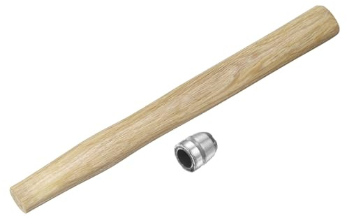sourcing map Wood Sledge Hammer Handle 12.2 Hammer Wooden Replacement Handles with Round Wedges for 2lb Round Octagonal Head Decking Framing Carpentry Construction DIY Sledge Axe Tools