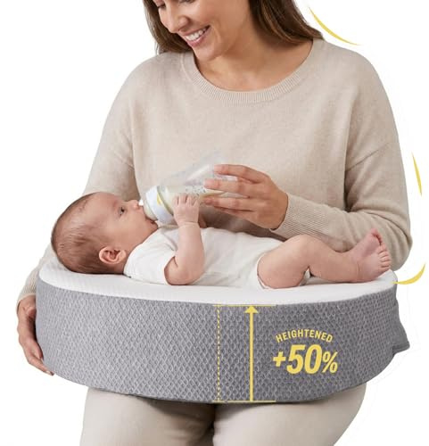 OPAFOBEF Coussin d'allaitement en mousse à mémoire de forme – Clôture de sécurité pionnière – Coussin d'allaitement grande taille pour un confort et un soutien ergonomiques – Pour un allaitement plus