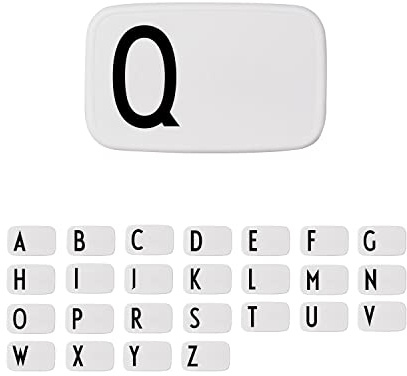 Design Letters Buchstaben Brotdose für Kinder, Erwachsene A-Z | Lunchbox BPA frei | Lunchbox Erwachsene | Personalisierte Geschenke | Ideal als Snackbox, Frühstücksbox, Brotbox Kinder, Brotdose Schule