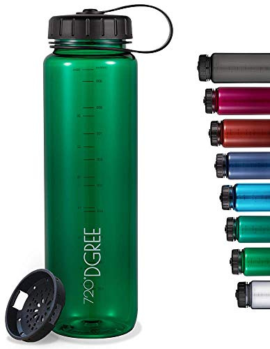 720°DGREE Trinkflasche “simplBottle“ - 500ml, 1l, 1,5l - Deine Auslaufsichere Wasserflasche - Die perfekte Sportflasche für Sport, Gym, Fitness, Fahrrad, Kinder, Schule & Büro - BPA-Frei