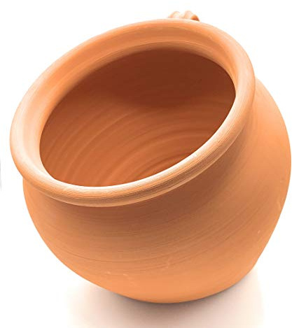 Sun Cakes Pot de Fleurs incliné en céramique pour extérieur en Terre Cuite Hauteur 30 cm