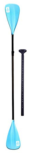 DURAERO Sup Paddel 4-teiliges Paddel Längenverstellbar für Stand Up Paddling Board und Kayak, Blau, 165 cm - 240 cm