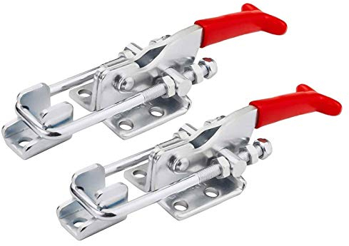 Set a Sgancio rapido Morsetto a levetta in Metallo Blocco a leva Morsetto a levetta Morsetto a levettav Morsetti a Ginocchiera Chiusura a Scatto in Metallo per armadietto Porta Scatola