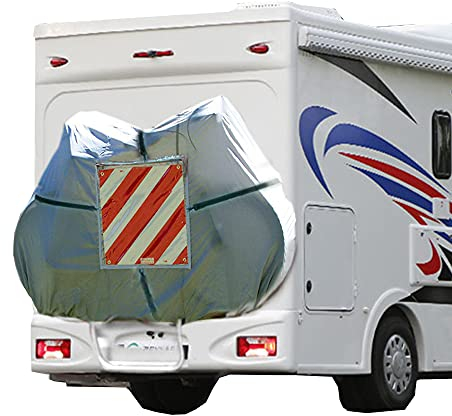 liebfit Telo copribicicletta Telo Protettivo per Bicicletta Borsa per segnaletica di Avvertimento con Set di Fissaggio per Camper Taglia XXL 2-3 Biciclette