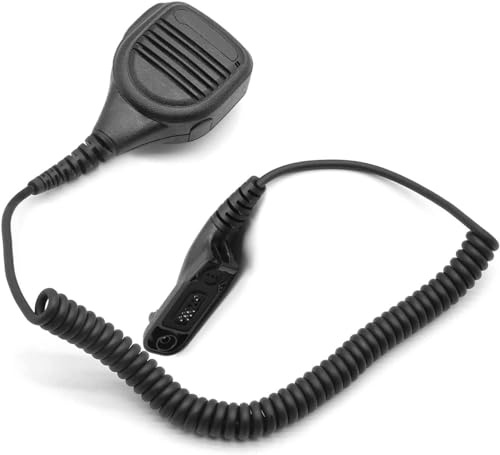 Schweres Lautsprechermikrofon PTT für Motorola Funkgeräte DP3400 DP3600 | für DP4400 DP4600 DP4800 MTP6650, Walkie Talkie, Drehbarer hinterer Clip