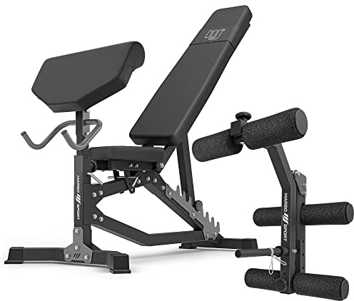 Marbo Sport Set MS39_2.0 | Banc à double face + module Preacher + presse pour les jambes | Fabriqué en UE