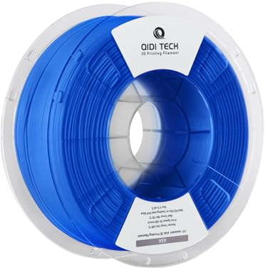 QIDI TECH ASA Filament 1.75mm blau,3D Drucker Filament ASA 1kg Spule(2.2lbs),Hohe UV Beständigkeit,Geruchsarm,Perfekt für den Druck von Outdoor Funktionsteilen,Passend für die meisten FDM 3D Drucker
