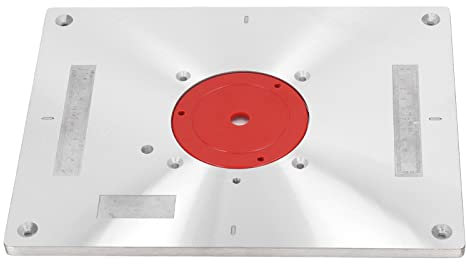 Nachukan Piastra per Fresatura del Legno - Piastra per Inserimento Tavolo Fresatrice, 30 Cm, Accessorio Essenziale per Foratura per Banco da Falegname E Tavolo da Rifilatura