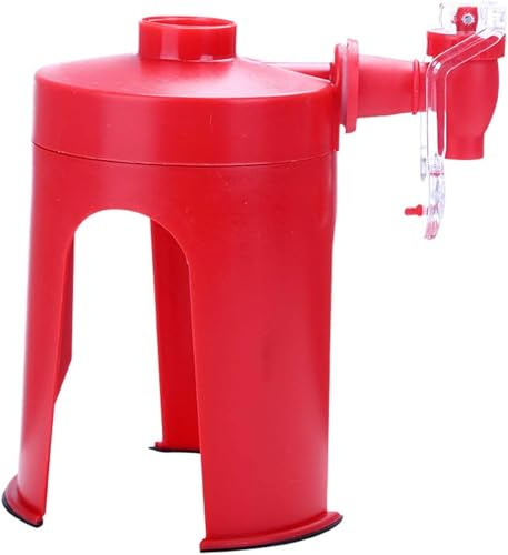 FIRSTONE Soda Dispenser, Red, Plastic, Coke Soda Drink Dispenser, Gravity Beverage Dispenser, FOSD12