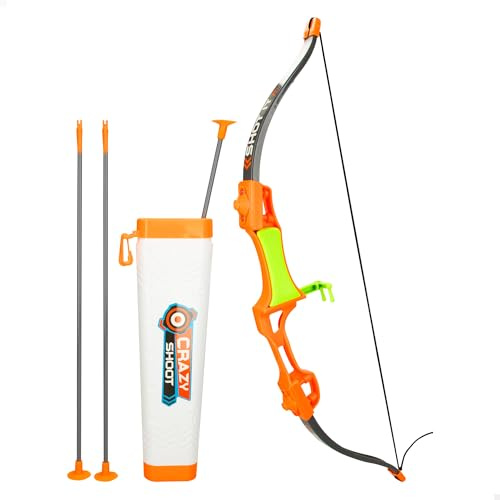 ColorBaby Fun Area Set Arcos y Flechas con Ventosa para niños, 67 cm, con dianas recortables y Funda portátil, Tiro con Arco, Juguete puntería, Juego Flecha, Juegos de Exterior, Juguetes niño, 47690