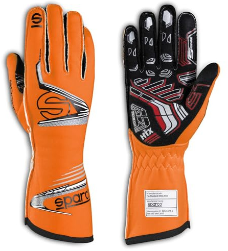 Sparco GUANTES ARROW EVO RG-7 TALLA 10 NARANJA/NEGRO