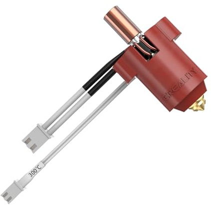 Creality Official Ender-3 V3 KE Hotend Kit, Ceramic Heating Block Kit 300°C 60W Fast Heating High Thermal Conductivity Ceramics with Bi-Metal Copper+Titanium Alloy Throat Tube and Brass Nozzle