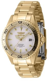 Invicta Pro Diver 8938OB Herren Uhr - Wasserdicht - Analog - Quarzuhrwerk - Edelstahl mit weißen zifferblat - 38mm