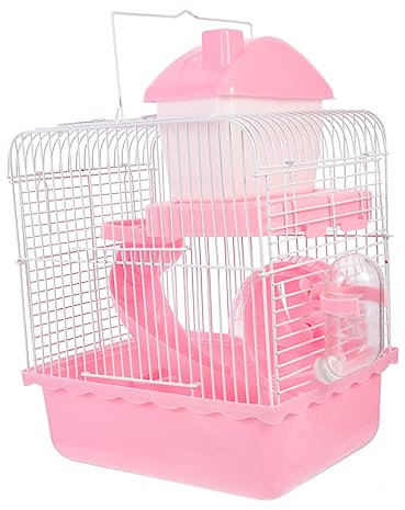 TOGEVAL Hamsterhaus Doppelstöckiges Versteck Für Kleintiere Komfortables Sicheres Nistkastendesign Für Ratten Und Hamster Für Spiel Und Ruhe Aus Strapazierfähigem Tierfreundlichem
