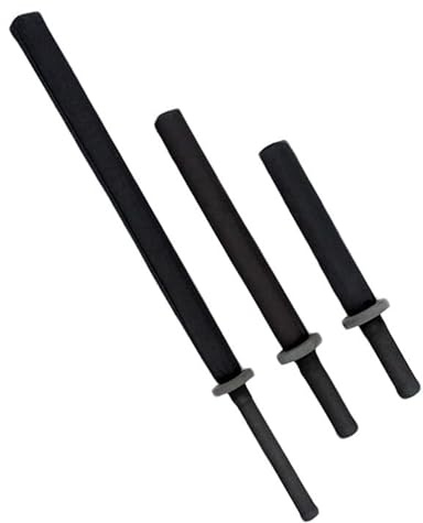 TEKKA BUDO Chanbara Trainingsschwert Safety 44 bis 95 cm - Schaumstoff Übungsschwert gepolstert schwarz