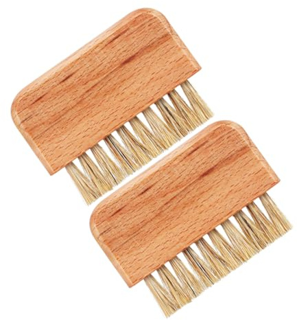 Healvian 2 Stück-pack Holz Nagelreinigungsbürsten Mit Weichen Borsten Multifunktionale Fingernagelbürsten Zur Nagelpflege Und Reinigung Für Hände Fußnägel Und Tastaturen