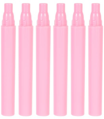 ELAYARD 6 Stück Teiliges Silikon Lippenpinsel mit Kappe Vielseitiger Lippen Augen make up Applikator Tragbar und Leicht Geeignet als Lippenstift Lippenmaske Concealer pinsel für Damen