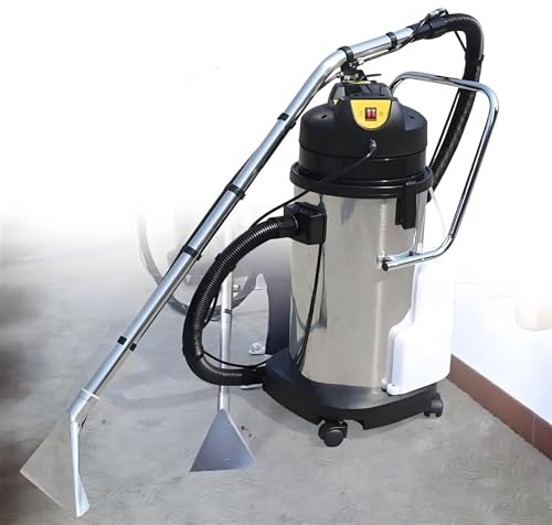 PioMue Limpiadora de alfombras Comercial, Extractor portátil 3 en 1 para Limpieza en seco y húmedo. Extractor de Polvo de Alta Resistencia y máquina de Limpieza móvil. 30L/7.93gal