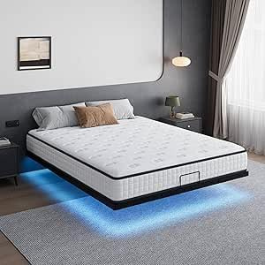 DEWINNER Matelas 140x190 cm, Mousse à Mémoire de Forme Haute Densité,Matelas 2 Personnes 140x190,Fermeté Moyenne,Épaisseur 22cm,Sommeil Isolé,7 Zones,Réversible à Deux Faces Utilisables