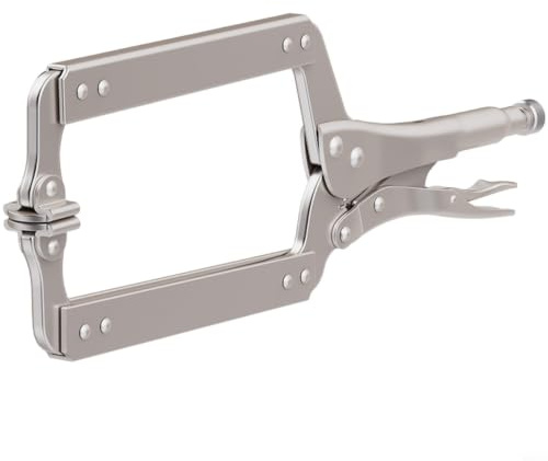 RiseNova Högkolstål C-klämlåstänger med snabbjusteringsmekanism, ergonomiskt handtag för träbearbetning och industriella klämuppgifter (max öppning 200 mm)