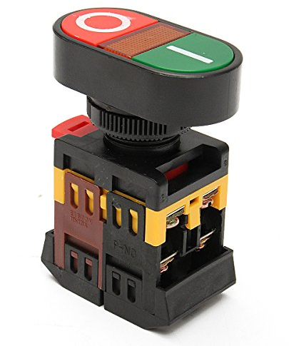MASUNN 220 V Rot Grün Ein/Aus Startstopp Drucktaster Lichtanzeige Schalter
