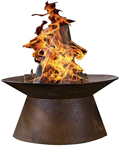 marion10020 Feuerschale Rost Feuer-Schale Feuerkorb Feuerstelle, ideal für Garten und Terrasse, in dekorativer Rostoptik, Ø ca. 50 cm