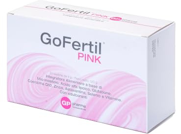 GoFertil® Pink GP Nutraceuticals Myo inositolo – Inositolo e Acido Folico per la Fertilità Femminile | myo inositol per Donne che Cercano una Gravidanza | Supporto Ciclo e Benessere Ormonale