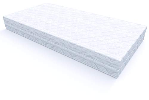 MSS e.K. Basic 16 7 Zonen Orthopädische Kaltschaummatratze Härtegrad H2 / H3 Matratze Oeko-Tex 90 x 200 cm Höhe 16 cm (Kernhöhe 14 cm)