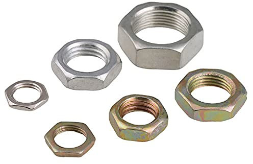 10 Fein Garnfarbe galvanisiertem Kohlenstoffstahl für die Sechskantmuttern M7 M8 M9 M10 M12 M14 Bolzen und Schrauben, BZ-M8x1x3, Einheitsgröße