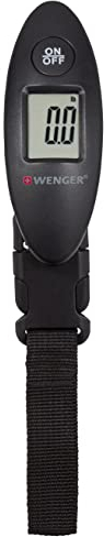 WENGER Gepäckwaage, zum Aufhängen, Kulturtasche, Wasserabweisend, Reise-Accessoire, Damen/Herren, Schwarz, 611883
