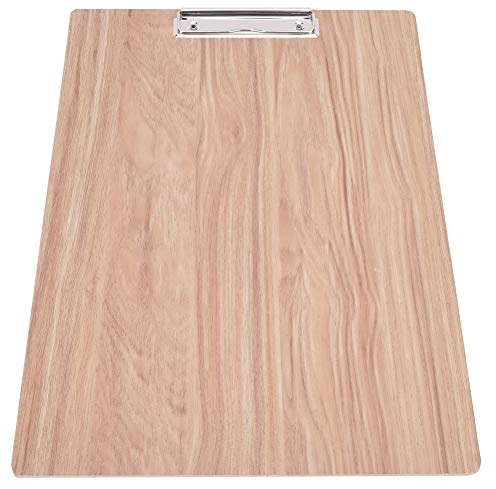 Zerodis 8K Klemmbrett aus Holz Skizzenblock Metall Clip Art Student 8K Holzskizzen Klemmbrett mit Metallclip