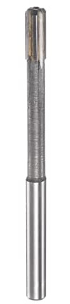sourcing map Hartmetall Reibahle 6.2 mm, 4 Schneidig, H8/H7 Genauigkeit, Sandstrahlbeschichtung Maschinenreibahle für Metall Holz Loch Reiben, Gerade Nut Hochgeschwindigkeitsstahl Werkzeug