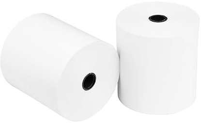 Commerline Thermorollen | 80mm x 80mm x 12mm, 80 Meter, 40 Rollen | Ec Rollen, Bonrollen Ec gerät, Thermopapier, Kassenrollen