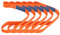 GEARMONSTER 6-Piece Belt Loops, 450 x 380 mm, Lashing Loops, 1000 kg, Tension Strap, 1,000 daN for Car, Motorcycle, Camping, Climbing, Suspension, Transport, Load Securing Lashing Strap, EN-12195-2