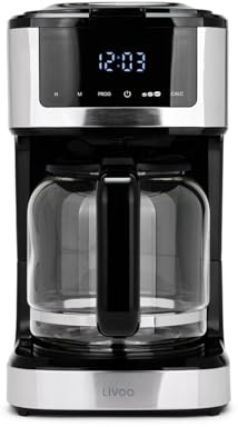 Cafetière Filtre Programmable 15 Tasses 900w Noir - DOD208