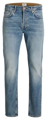 JACK & JONES Male Tapered Fit Jeans JJIMIKE JJWELLS JJ 038 NOOS Tapered Fit Jeans