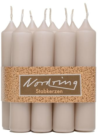 Nordring 8 Stabkerzen 2,2 x 11 cm sahara